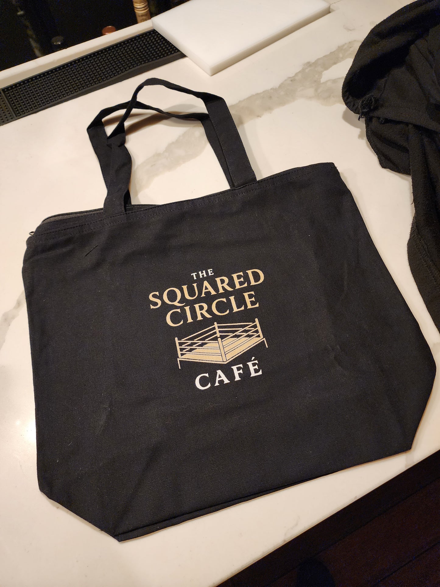 Squared Circle Café Tote Bag