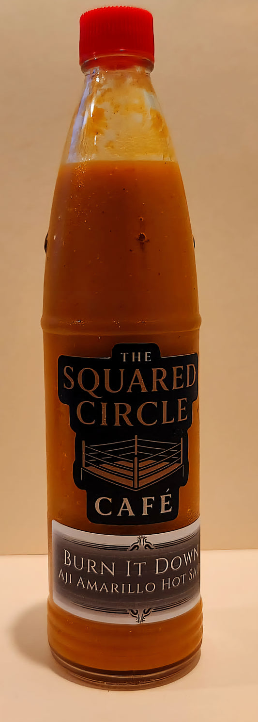 BURN IT DOWN AJI AMARILLO HOT SAUCE